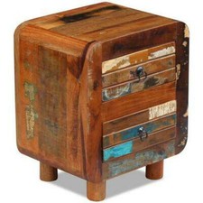Bedside Table Wooden Cabinet