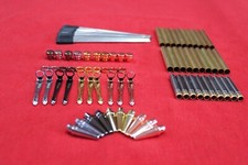 10 mixed slimline pen kits copper gold chrome gunmetal wood turning pen making