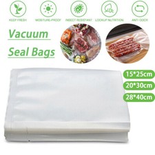 100 x Vacuum Sealer Food Storage Bags Textured Strong Pouches Seal Embossed Vac