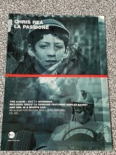 Collectable Original 1996 Magazine Advert Picture Chris Rea La Passione Ad 90's