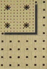 Stars & Dots Trunk Liner chest antique vintage inside interior tray paper decal