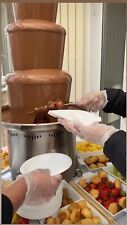 Commercial Chocolate Fountain, Four Tier, Stainless SteelLED Base, Hardware Case