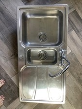 Carron phoenix Kitchen Sink - Stainless Steel with taps and waste