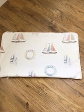12”x 20” Cushion Cover, iLiv ‘Seashore’ fabric, Seasalt Boats