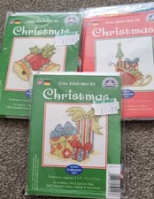 Three Christmas DMC Mini Kits