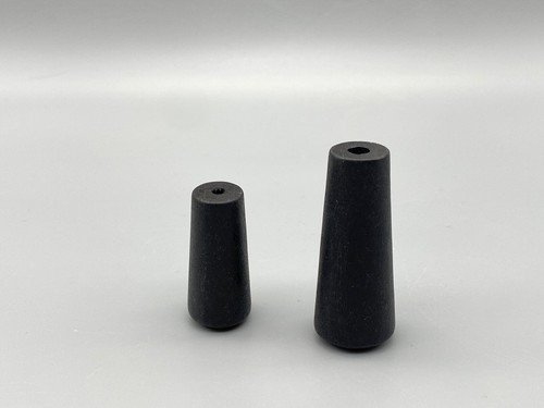 Slim black wooden acorns - black,