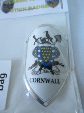CORNWALL WALKING STICK BADGE / MOUNT  CLASSIC WALKING STICK BRAND NEW