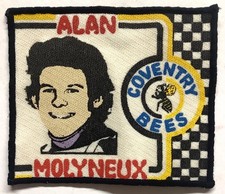 Alan Molyneux Coventry Bees Rare Sew On Patch Speedway Cloth Badge