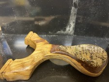 Custom Handmade One Of A Kind spalted oak  OTT natural Slingshot/natty