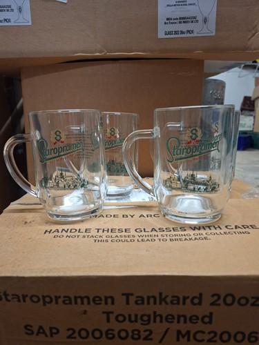 Staropramen pint tankard