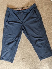Rohan Pacer Capris Sun Protective 3/4 Trousers Short Navy Size 16 Outdoor Hiking