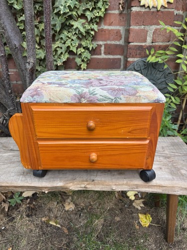 Vintage wooden rolling storage - rolling,