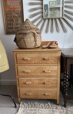 Vintage 1930s SOLID OAK CHEST