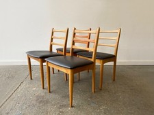 Set of 4 Mid-Century 1970’s dining chairs by Schreiber Furniture