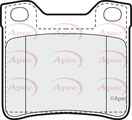 Apec rear brake - apec, pad