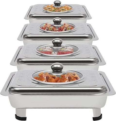 4pc stainless steel chafing - 4pc,