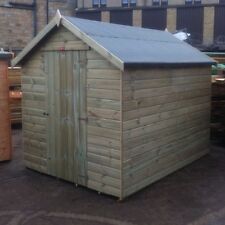 10x6 Pressure Treated Wooden Garden Shed Slight Seconds Fully T&G Tanalised Hut