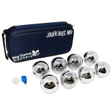 8 Boules Set Luxury Rust-Free Protection Durable Petanque Bowls with Canvas Case
