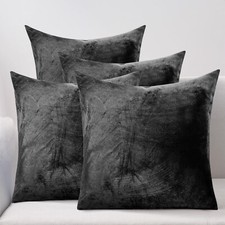 Set Of 4 Crushed Velvet