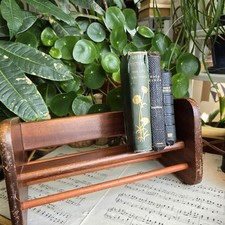 Vintage Wooden Book Trough