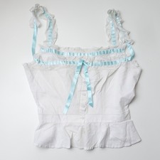 Antique Edwardian Blue Silk