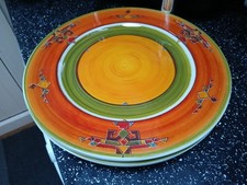 CHURCHILL HOTELWARE NAVAHO LARGE PLATTER / CHOP PLATE X 4
