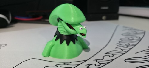 Xenomorph kermit the frog 3d - the,