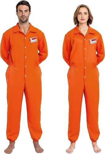 Orange prisoner jumpsuit - orange,
