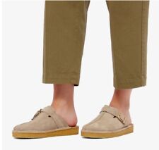 Clarks Originals Trek Mule Men’s Sand Warmlined Suede Leather Mule Uk 8 G EUR 42