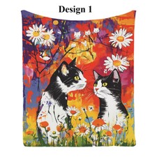 Cat Daisy Flower Butterfly