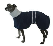 FACTORY SECOND - GREYHOUND / WHIPPET POLO FLEECE DOG COAT. MADE IN THE UK.