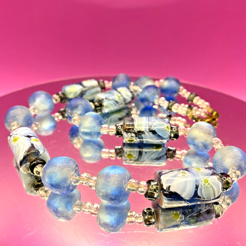 Vtg murano satin glass - satin,