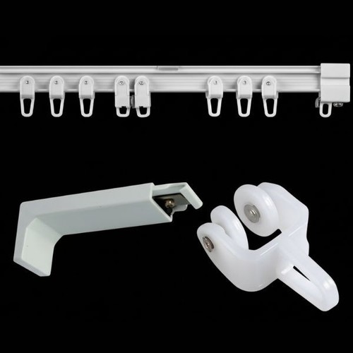 Iline aluminium curtain track - aluminium,