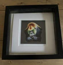 OOAK Zorian Silverback Gorilla Framed Painting Signed Vintage Rare