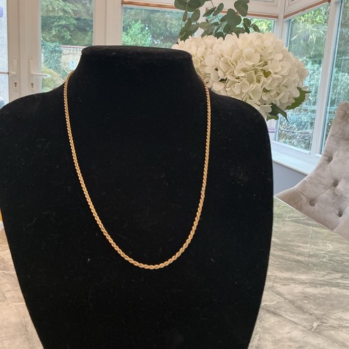 9ct gold rope - 9ct, 375