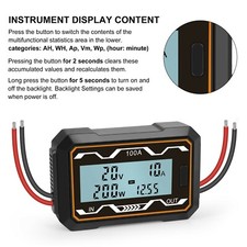 200A DC Digital Watt Meter