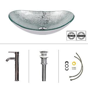 Tempered glass basin - tempered,