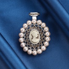 Vintage Art Deco Style Enamel