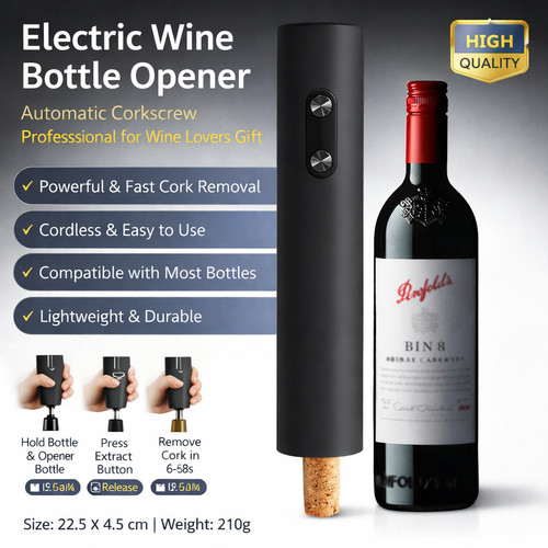 Electric wine bottle - wine, opener