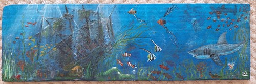 Original acrylic painting - painting, on