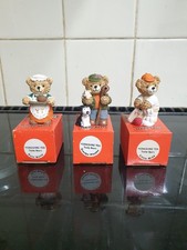Yorkshire Tea Hand Painted Collectable Teddy Bears Set of 3 Limited Edition