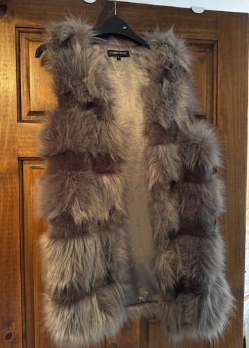 Faux fur gilet grey - faux,