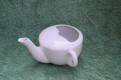 Vintage white ceramic invalid - vintage,