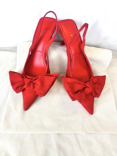Zara velvet faux suede red - velvet,