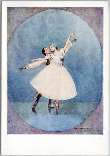 Vintage postcard ballet - postcard,