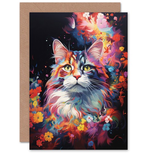 Norwegian forest cat lover - forest,