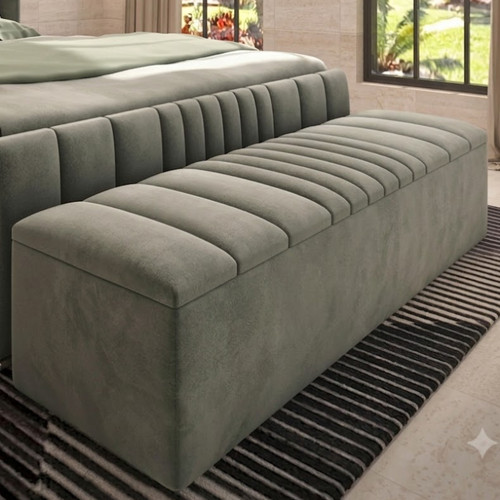 Ottoman footstool panel plush - footstool,