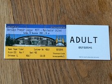 TICKET 2008/09 Man City v