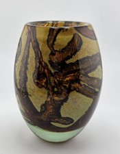 1970s Mdina Glass Ovoid Vase