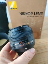 Nikon Nikkor AF-S 50mm F/1.8 G Lens - Boxed with Hood & Front and Rear Lens Caps
